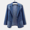 Stilfuld denimblazer til kvinder