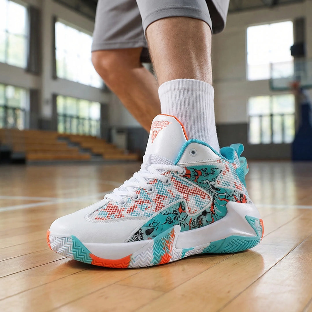 Court-sneakers med dristigt grafisk print - Seth