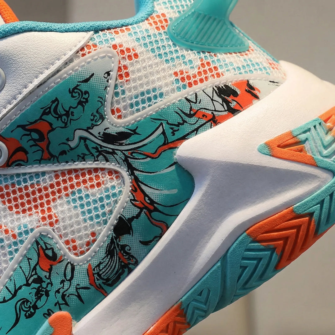 Court-sneakers med dristigt grafisk print - Seth