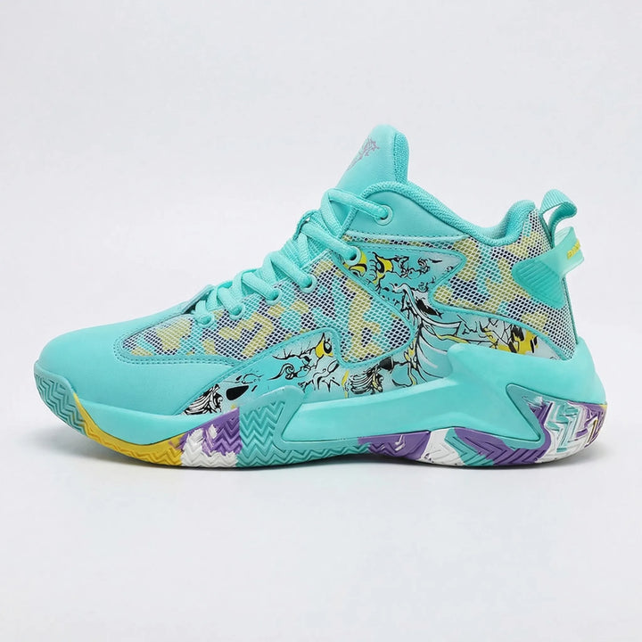 Court-sneakers med dristigt grafisk print - Seth
