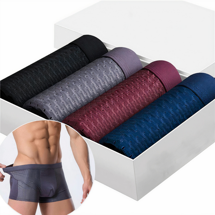 Boxershorts i bambus til mænd (sæt med 10) - Daan