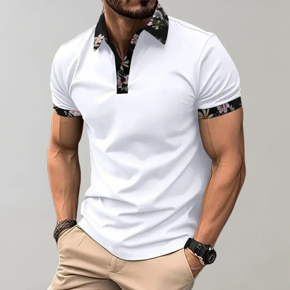 Herre poloshirt med klassisk pasform og korte ærmer