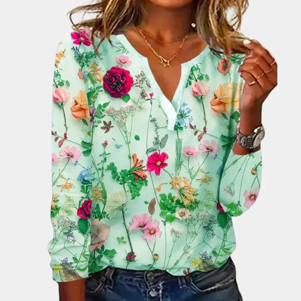 Afslappet blomsterprint til kvinder