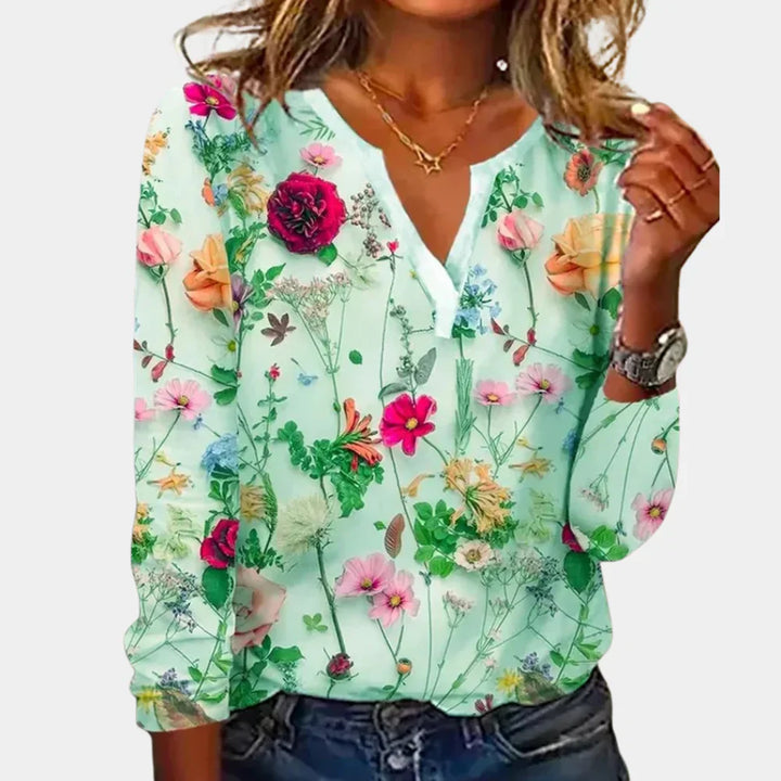Afslappet blomsterprint til kvinder