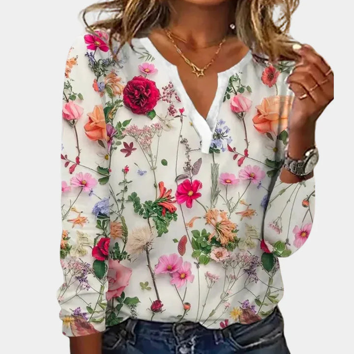 Afslappet blomsterprint til kvinder