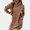 Casual hoodiekjole med hætte