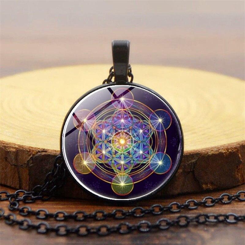 Chakra-vedhæng med Metatrons Terning - Solantra