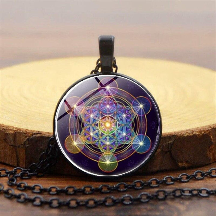 Chakra-vedhæng med Metatrons Terning - Solantra