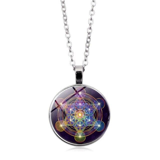 Chakra-vedhæng med Metatrons Terning - Solantra