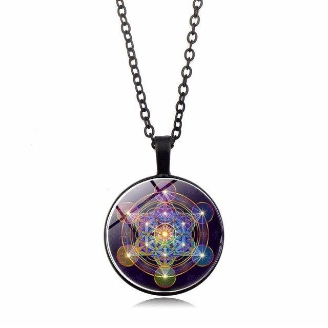 Chakra-vedhæng med Metatrons Terning - Solantra