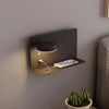 LED-væglampe med USB-oplader og kontakt - GlowPort