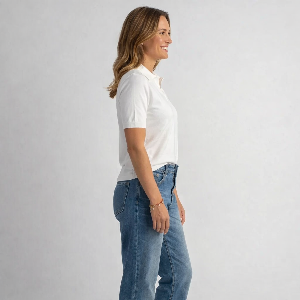 Brede damejeans