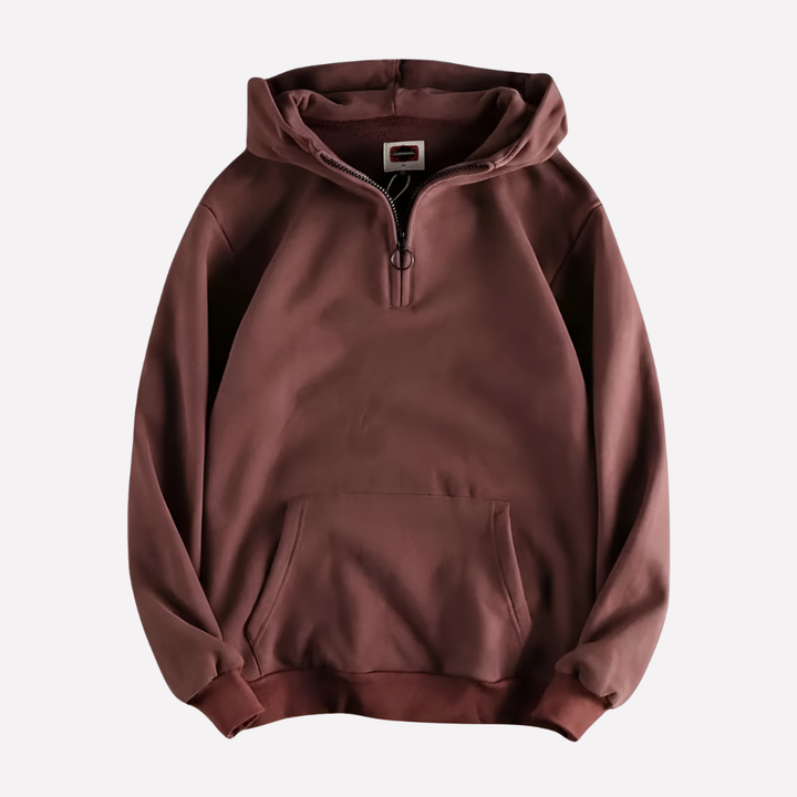 Herre Halv-Zip Hoodie