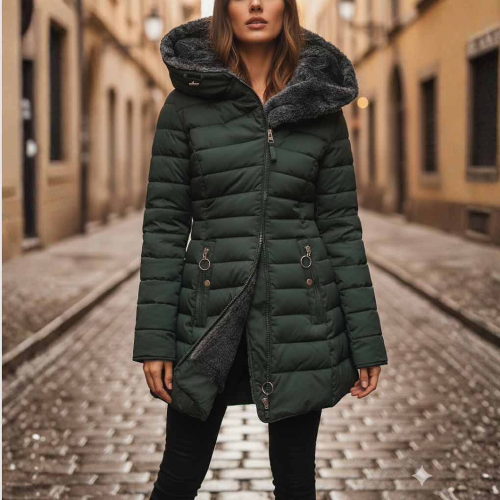 Dame Hooded Vinterjakke