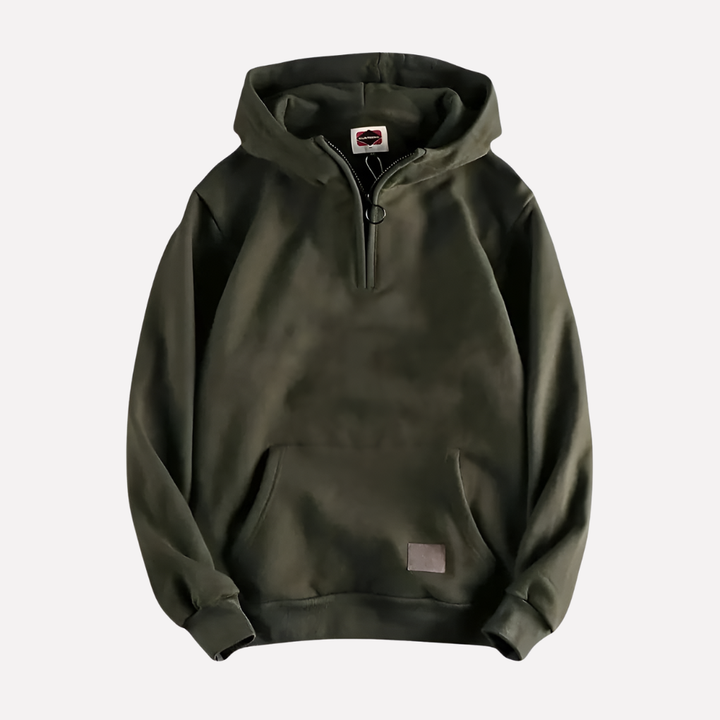 Herre Halv-Zip Hoodie
