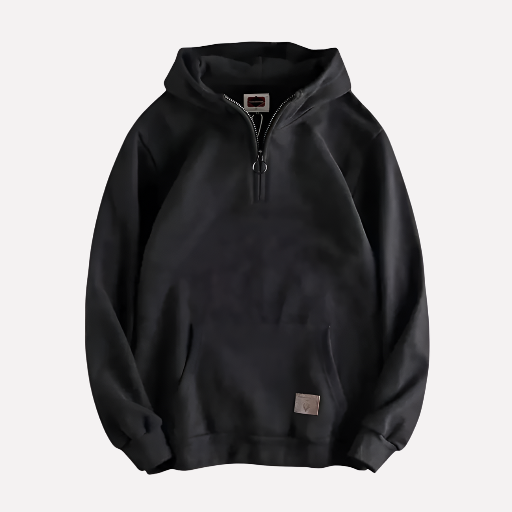 Herre Halv-Zip Hoodie