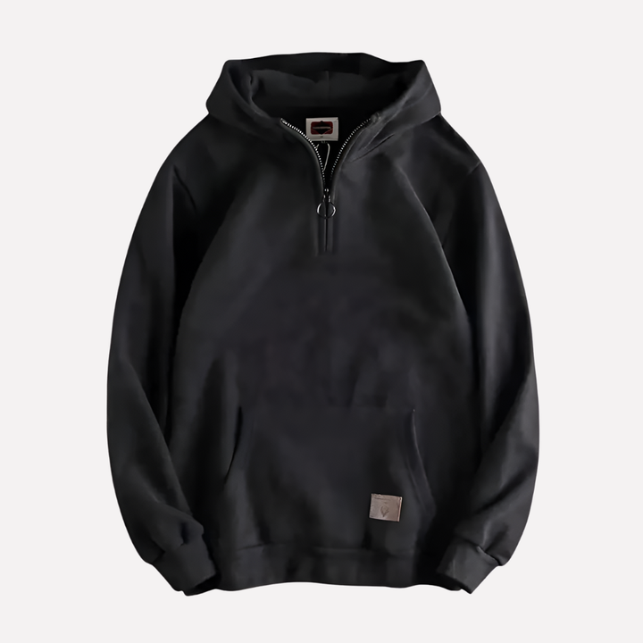 Herre Halv-Zip Hoodie