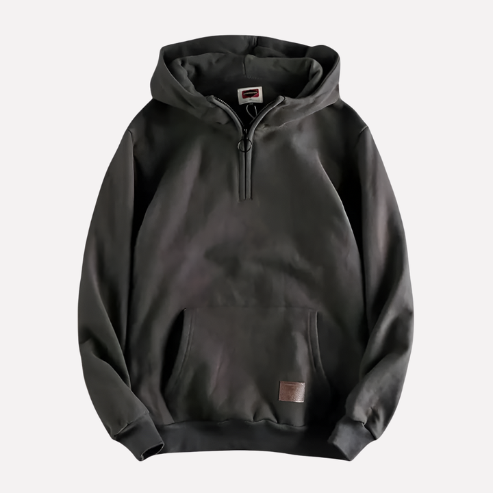Herre Halv-Zip Hoodie