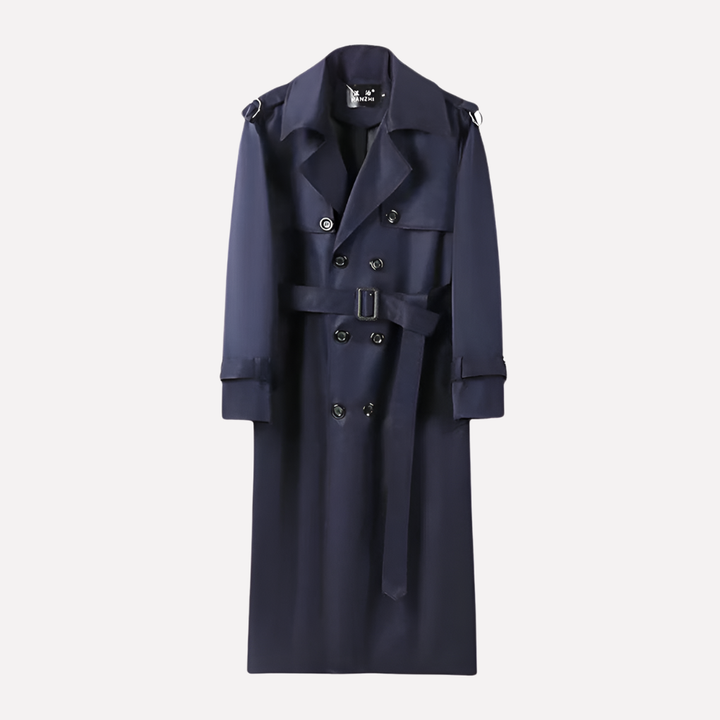 Herre Over Knæet Bælte Trench Coat