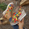 Dame espadrille kilehæl sandaler
