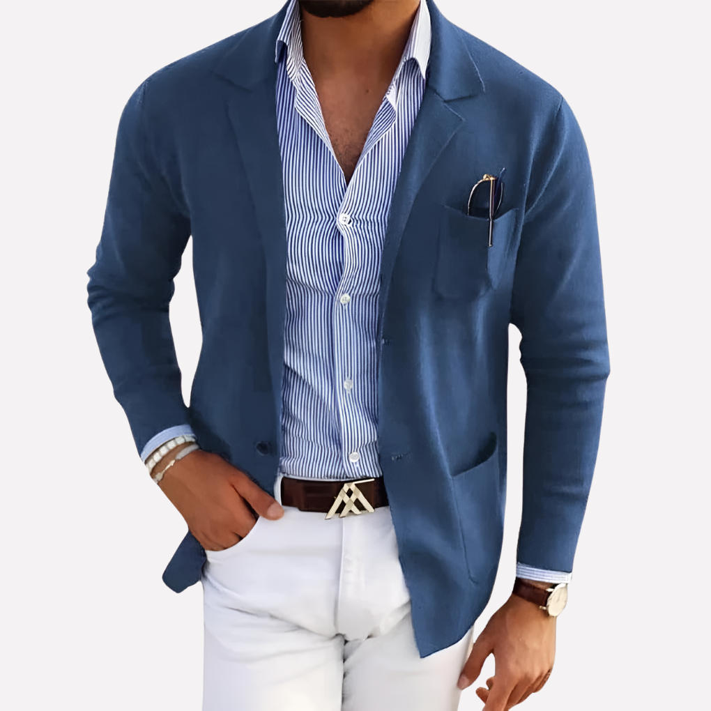 Herre Strikket Blazer