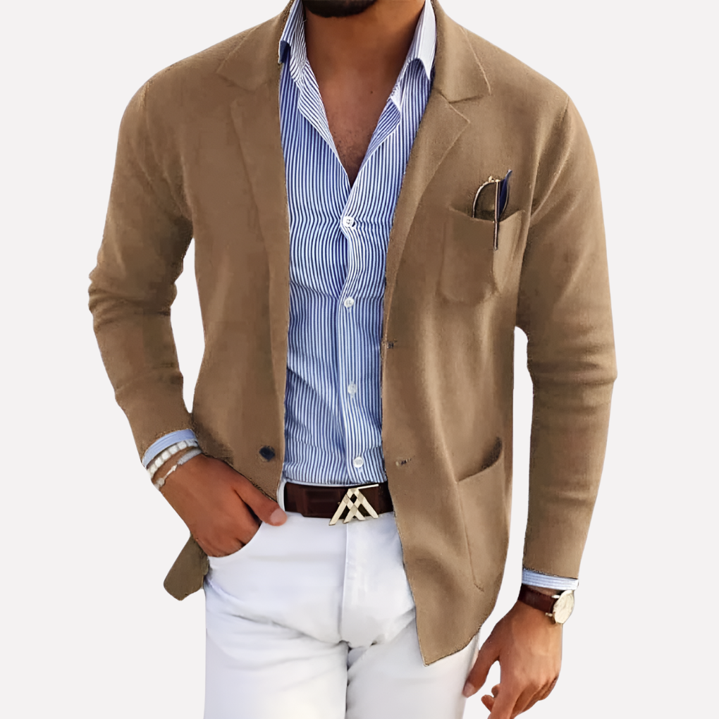 Herre Strikket Blazer