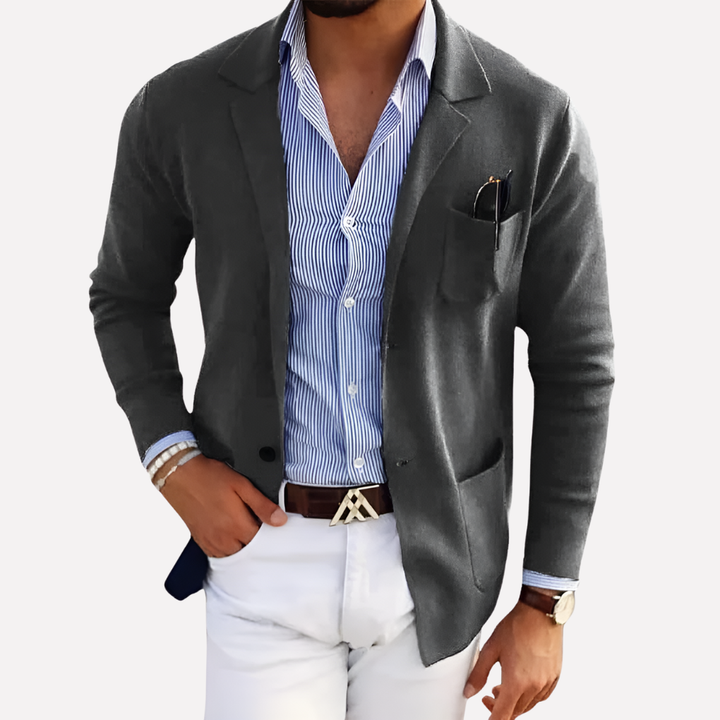 Herre Strikket Blazer