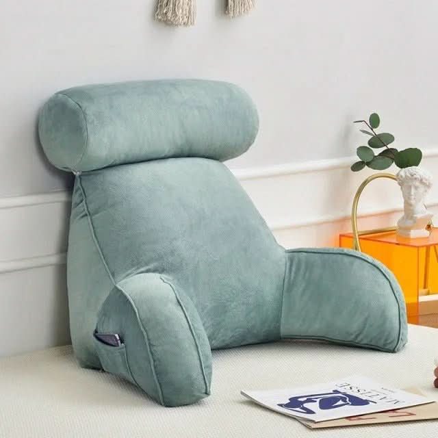 BequemRücken – Ergonomisk lændestøtte med hovedstøtte og armlæn