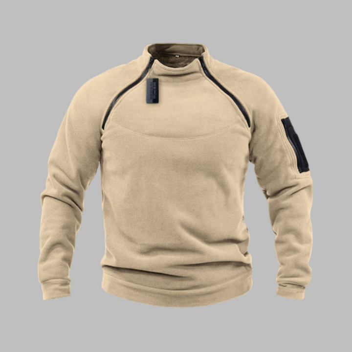 Vindtæt og fleece-sweater til mænd