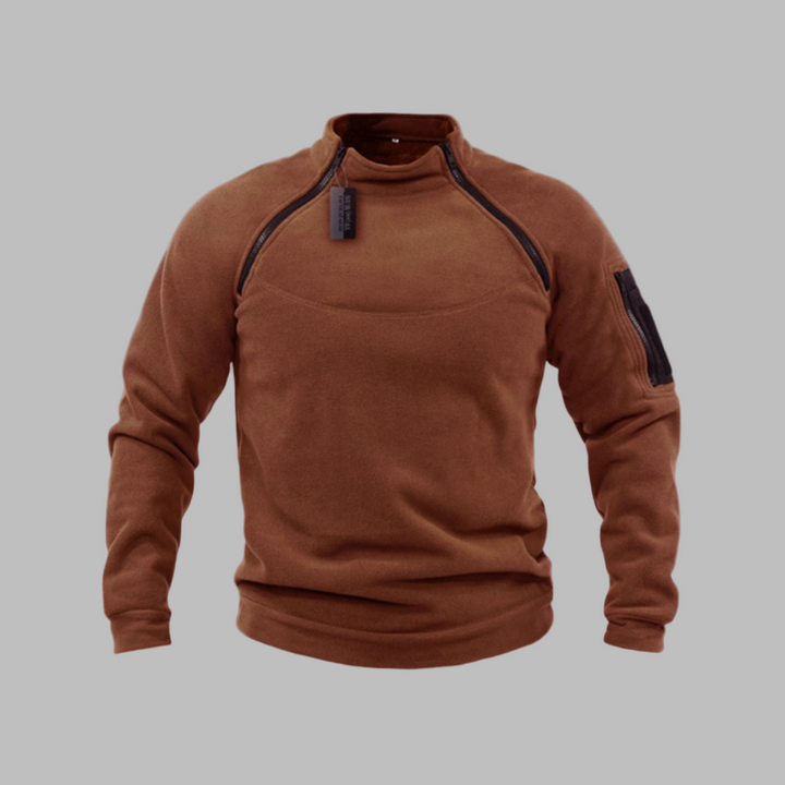 Vindtæt og fleece-sweater til mænd