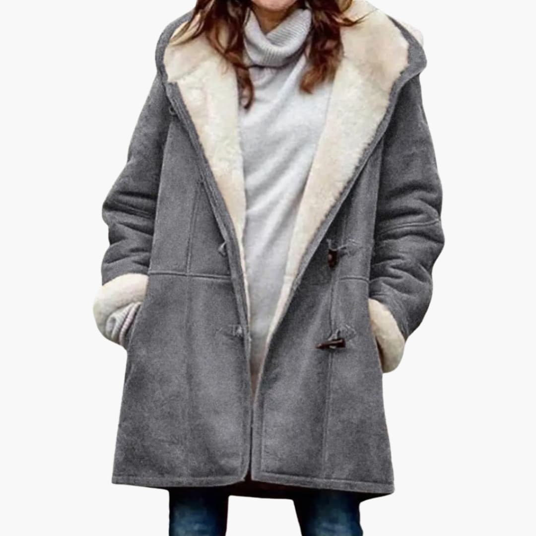 Kvinders Hættefrakke – Toggle Front Stil