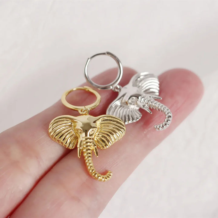 Elefant Charm Creol Øreringe