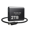 Ekstern 2 TB SSD med høj hastighed