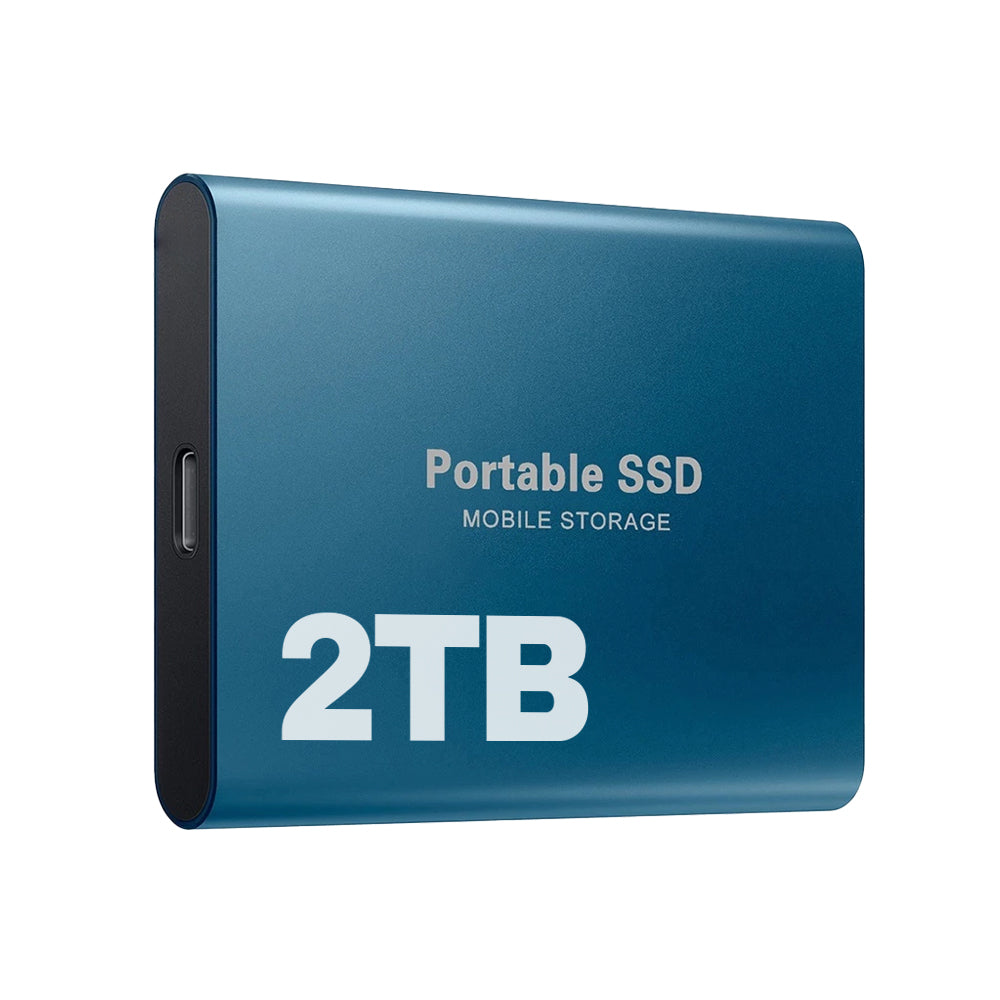 Ekstern 2 TB SSD med høj hastighed