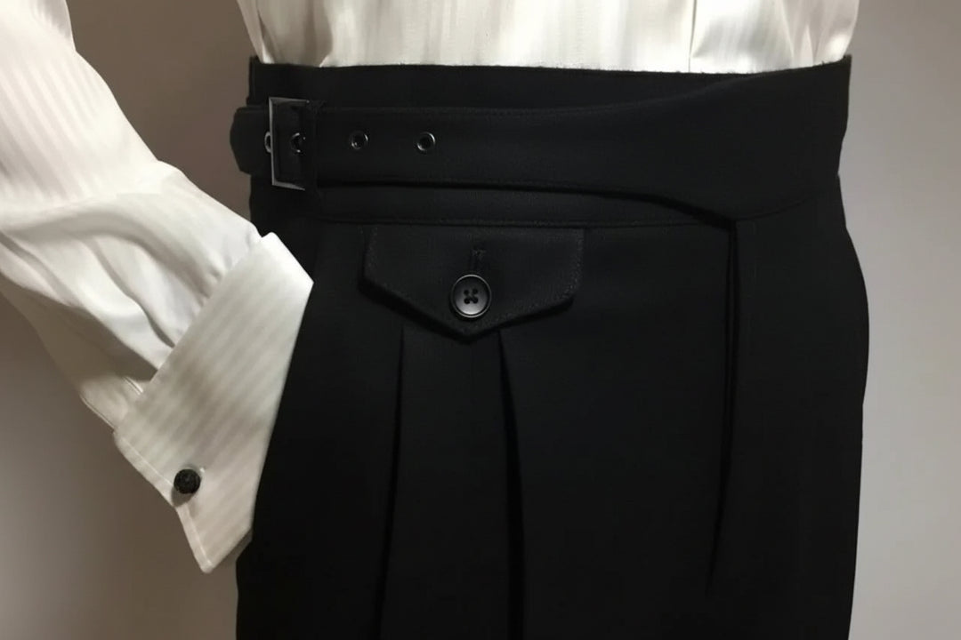 Herreuldbukser med bælte – Elegant stil til formelt og smart-casual tøj