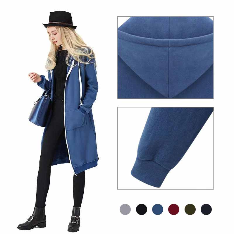 Casual lang cardigan til damer - CozyZip