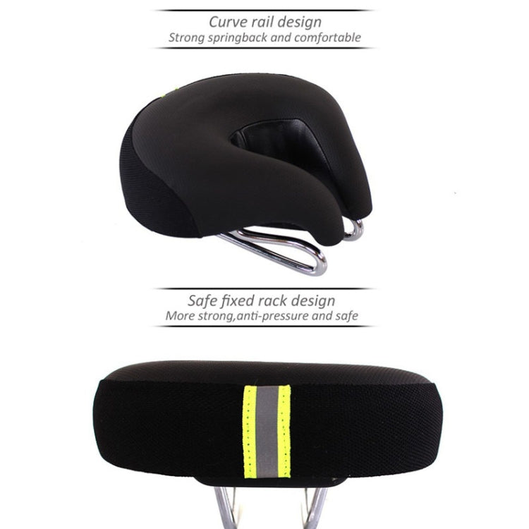 Cykelsadel | Nosefri, ergonomisk | Ekstra tyk skumpolstring | Ridora