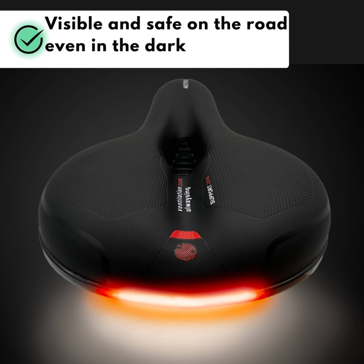 Cykelsadel | Ergonomisk komfort | Stødabsorberende design