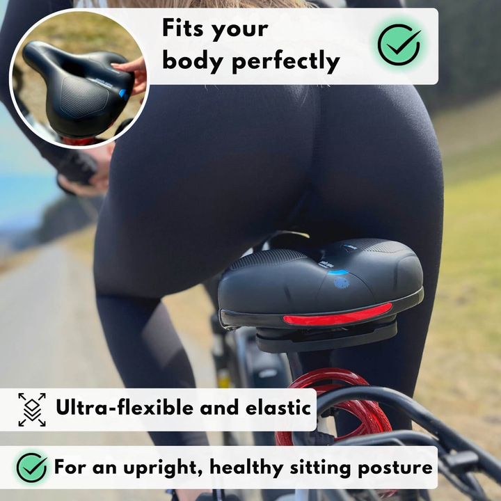 Cykelsadel | Ergonomisk komfort | Stødabsorberende design
