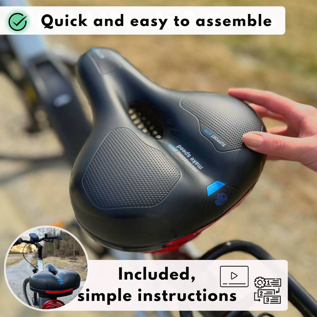 Cykelsadel | Ergonomisk komfort | Stødabsorberende design