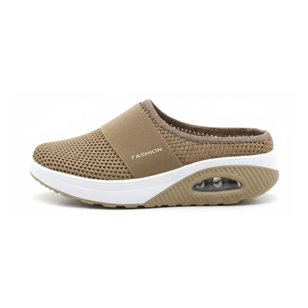 Ortopædiske slip-on-sandaler til damer – bekvemme, åndbare sandaler til gåture