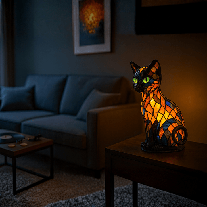 FELILUX – Legende LED-natlampe med kat-design og blødt ambientelys