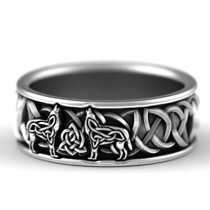 Viking Ulv Ring Statement-smykke