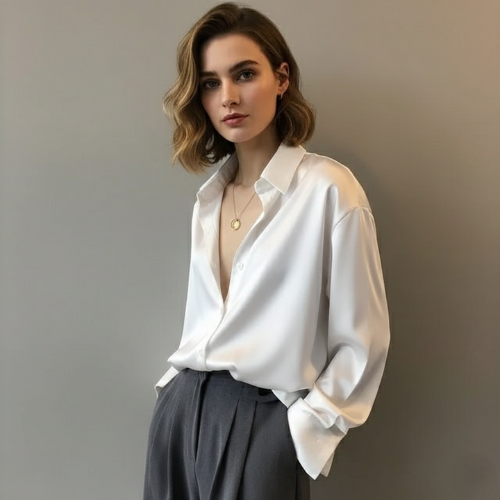 Casual Løs Bluse