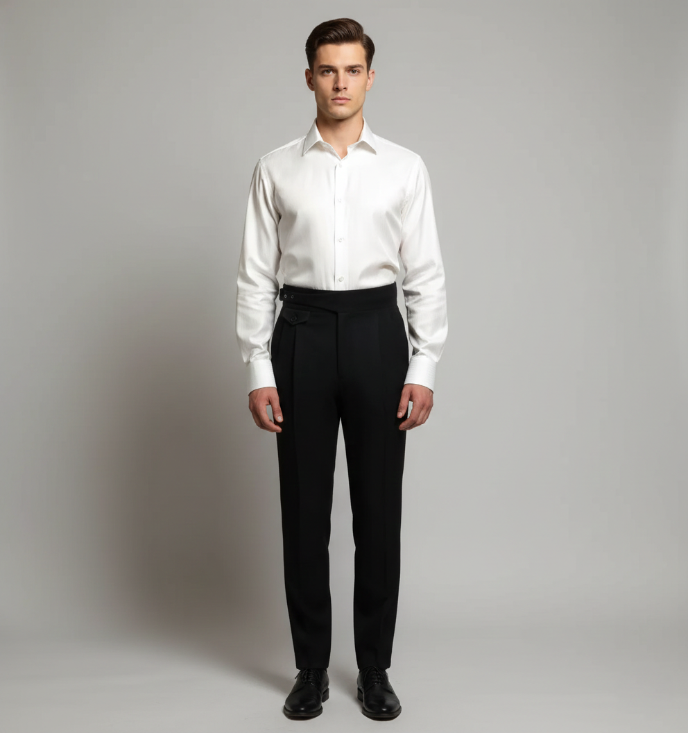 Herreuldbukser med bælte – Elegant stil til formelt og smart-casual tøj