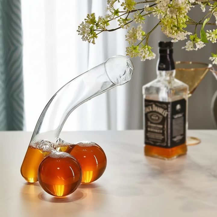 Glaskaraffel | Elegant design og 650 ml kapacitet | Transparent
