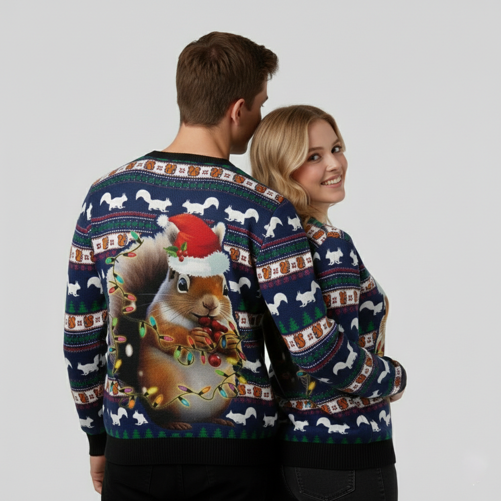 Unisex neon juletrøje