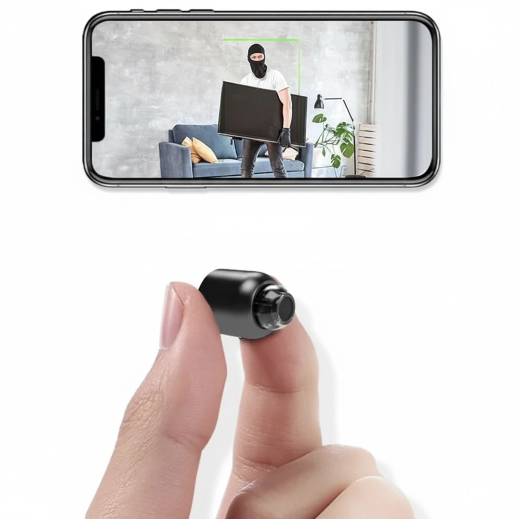 Skjult WiFi-kamera (1080P) – Trådløs Babyalarm og Diskret Overvågning