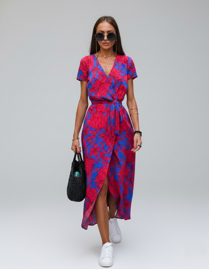 Blomstret Sommer Maxi Kjole