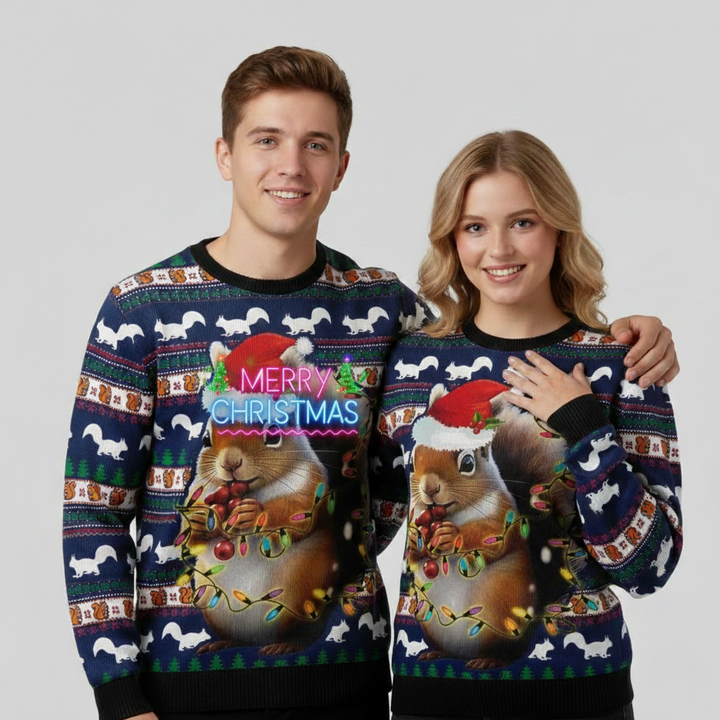 Unisex neon juletrøje